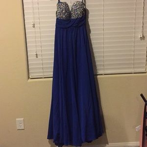 Royal blue dress
